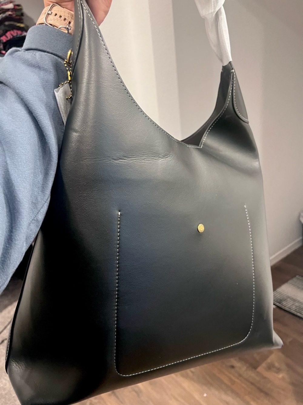 Coach Brooklyn 39 Black with Brass Hardware - Picture 7 of 9